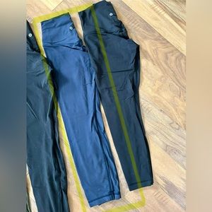 Lululemon 25” Align legging, size 6, navy blue.